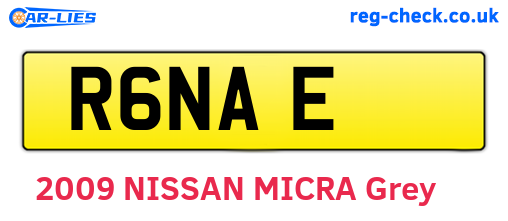 R6NAE are the vehicle registration plates.