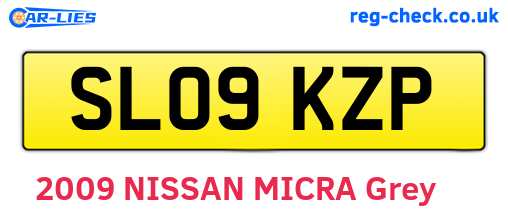SL09KZP are the vehicle registration plates.