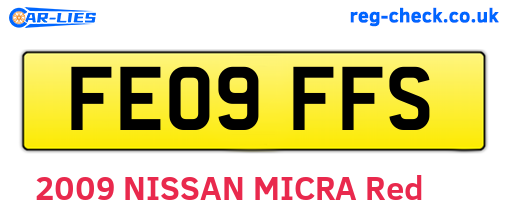 FE09FFS are the vehicle registration plates.