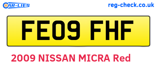 FE09FHF are the vehicle registration plates.
