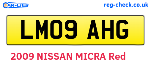 LM09AHG are the vehicle registration plates.