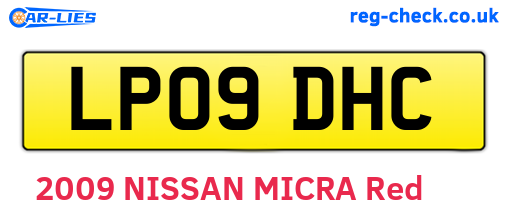 LP09DHC are the vehicle registration plates.