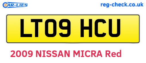 LT09HCU are the vehicle registration plates.