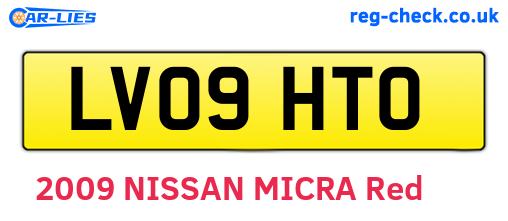 LV09HTO are the vehicle registration plates.