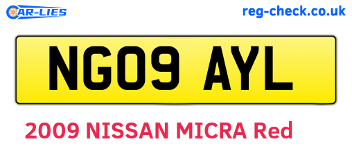 NG09AYL are the vehicle registration plates.