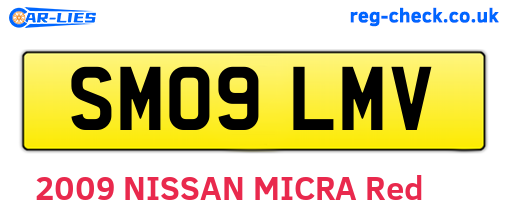 SM09LMV are the vehicle registration plates.