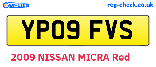 YP09FVS are the vehicle registration plates.