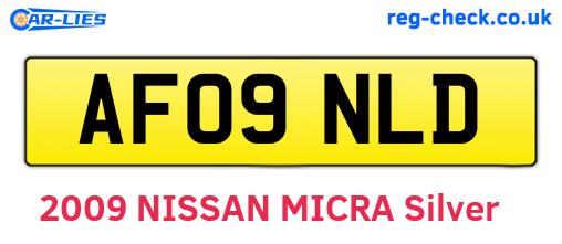 AF09NLD are the vehicle registration plates.