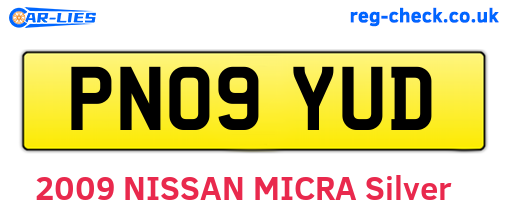 PN09YUD are the vehicle registration plates.
