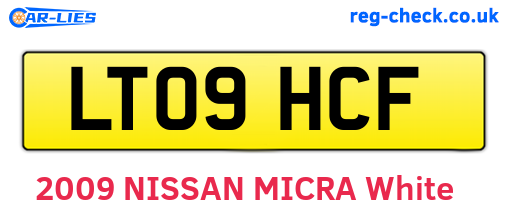 LT09HCF are the vehicle registration plates.