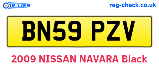 BN59PZV are the vehicle registration plates.