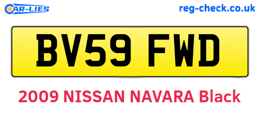 BV59FWD are the vehicle registration plates.