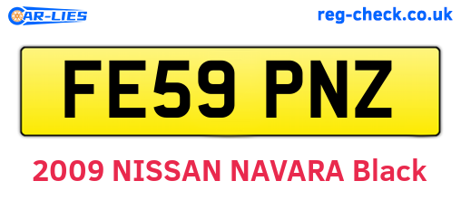 FE59PNZ are the vehicle registration plates.