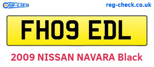 FH09EDL are the vehicle registration plates.
