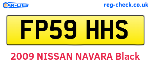 FP59HHS are the vehicle registration plates.