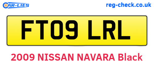 FT09LRL are the vehicle registration plates.