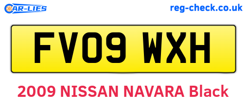 FV09WXH are the vehicle registration plates.