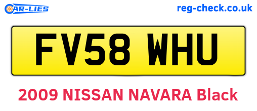 FV58WHU are the vehicle registration plates.