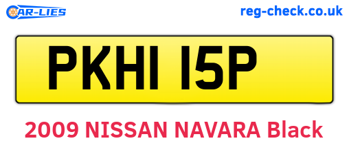 PKH115P are the vehicle registration plates.