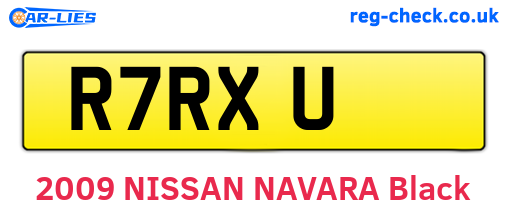 R7RXU are the vehicle registration plates.
