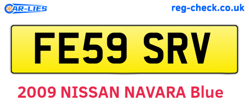 FE59SRV are the vehicle registration plates.