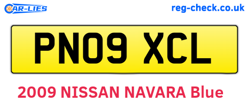 PN09XCL are the vehicle registration plates.