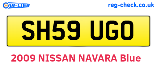 SH59UGO are the vehicle registration plates.