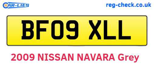 BF09XLL are the vehicle registration plates.
