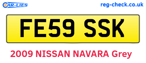 FE59SSK are the vehicle registration plates.
