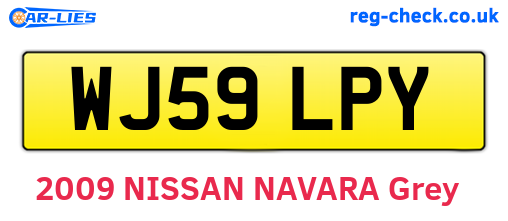 WJ59LPY are the vehicle registration plates.