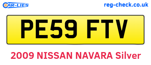 PE59FTV are the vehicle registration plates.