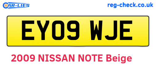 EY09WJE are the vehicle registration plates.