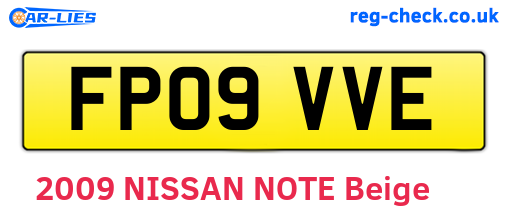 FP09VVE are the vehicle registration plates.