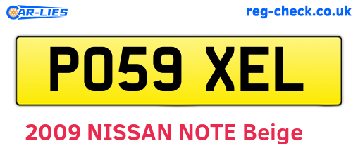 PO59XEL are the vehicle registration plates.