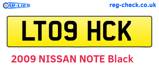LT09HCK are the vehicle registration plates.