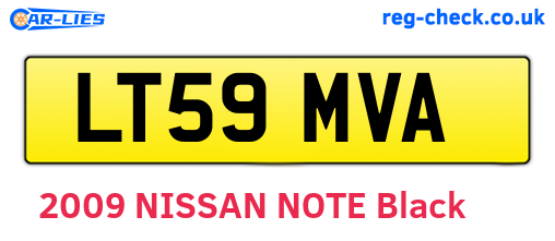LT59MVA are the vehicle registration plates.