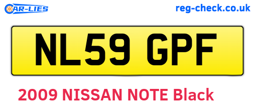 NL59GPF are the vehicle registration plates.
