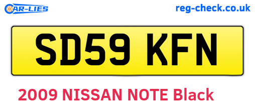 SD59KFN are the vehicle registration plates.