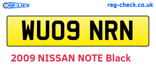 WU09NRN are the vehicle registration plates.