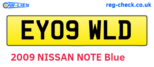EY09WLD are the vehicle registration plates.