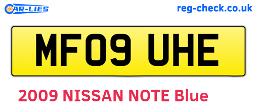 MF09UHE are the vehicle registration plates.