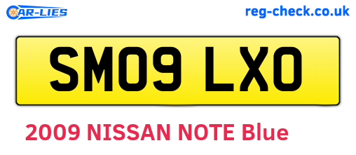 SM09LXO are the vehicle registration plates.