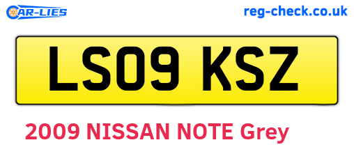 LS09KSZ are the vehicle registration plates.