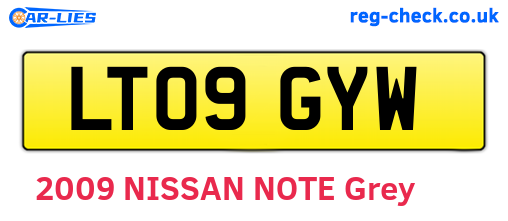 LT09GYW are the vehicle registration plates.