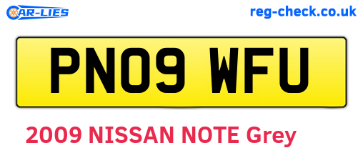 PN09WFU are the vehicle registration plates.