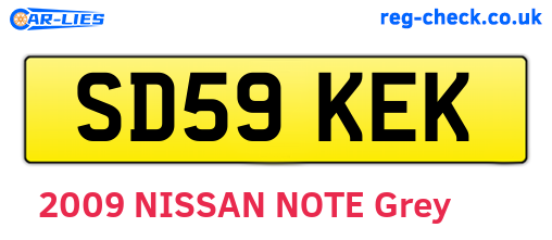 SD59KEK are the vehicle registration plates.