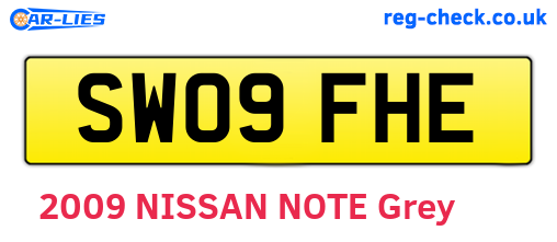 SW09FHE are the vehicle registration plates.