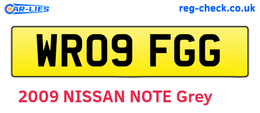 WR09FGG are the vehicle registration plates.