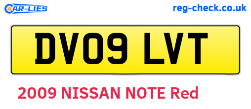 DV09LVT are the vehicle registration plates.
