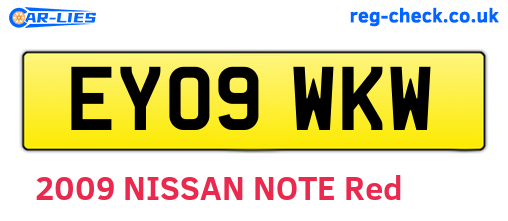 EY09WKW are the vehicle registration plates.